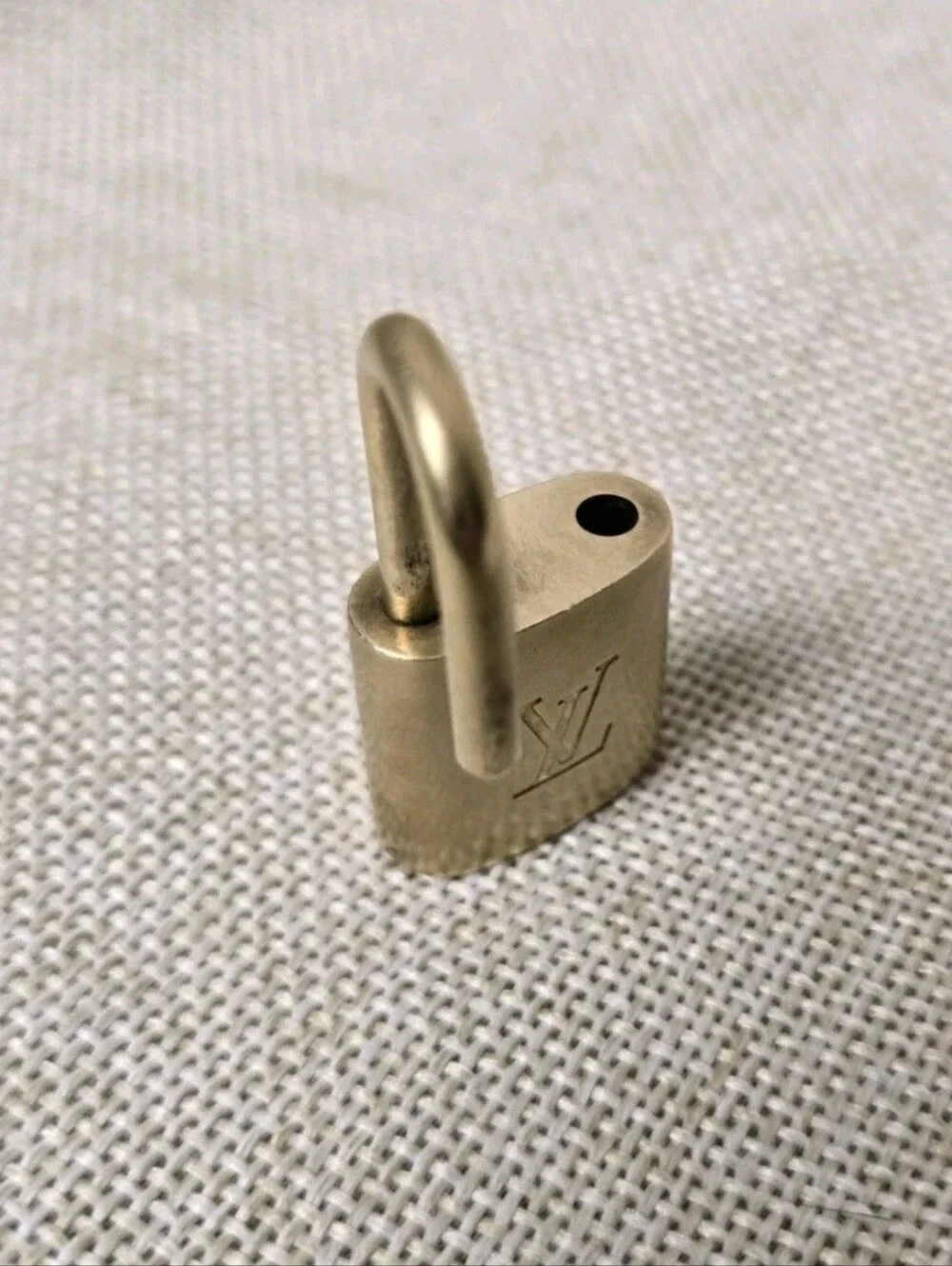 Louis Vuitton Lock and Key #311 Padlock Authentic Gold Bag Charm